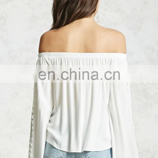 OEM Factory Sale Women Wear Clothes Off Shoulder Top Hot Sale photo-4