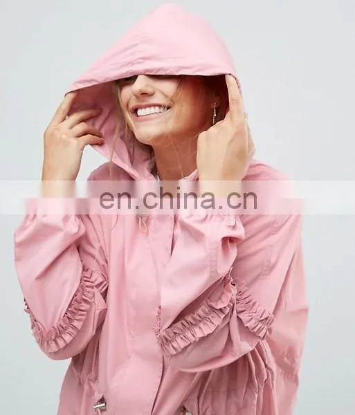 2016 New Fashion China Women Custom Long Trench Coat photo-4