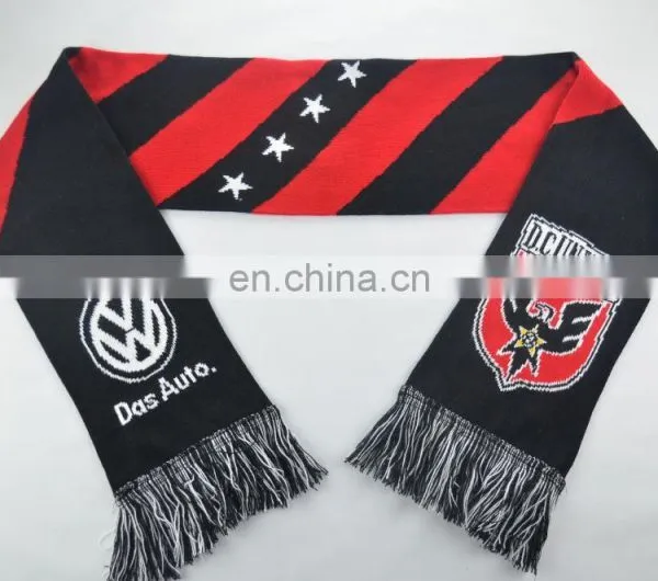2016 Hot Sell Custom Knit Football Fan Scarf photo-4