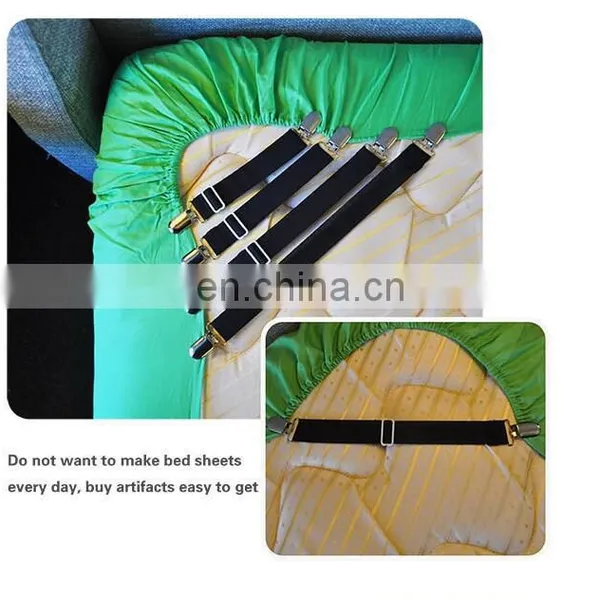 Wholesale Adjustable Heavy Duty Bed Sheet Holders Suspenders(4 Pack) photo-4