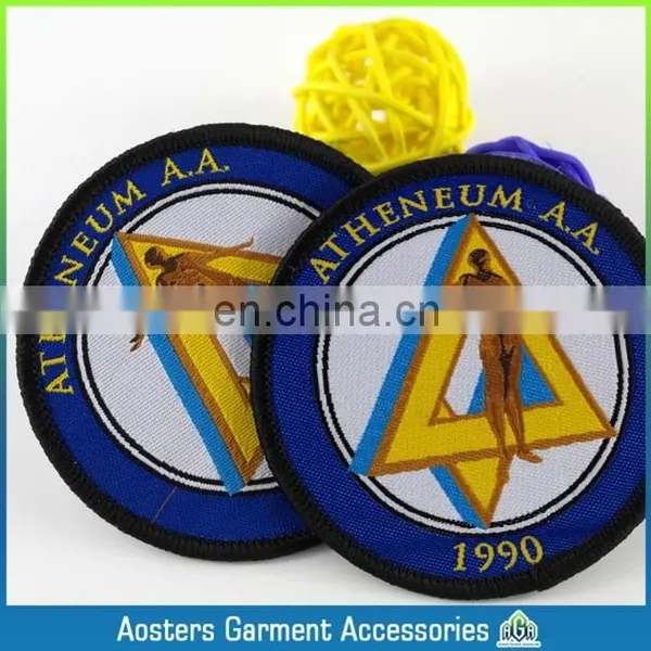 Die-cut Shape High Quality School Woven Badge Woven Patch for Kids Personal Woven Badge for Cloth photo-3