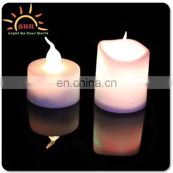LED colored lighted candle/home deco lighted candle/LED candle