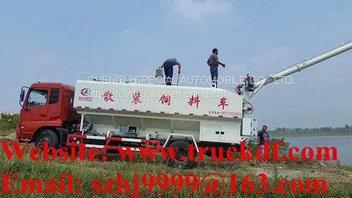 HOT SALE!high Quality and Best Price Dongfeng 4*2 LHD 12m3 6tons Animal Feed Delivery Truck photo-2