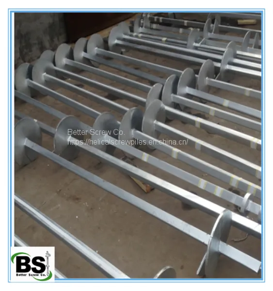 Square Helical Screw Piles for Anchoring Installation photo-3