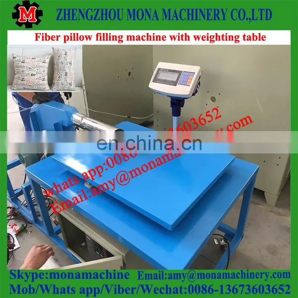 Pillow Stuffing Blower Machine With Weighting Table Filling System photo-2