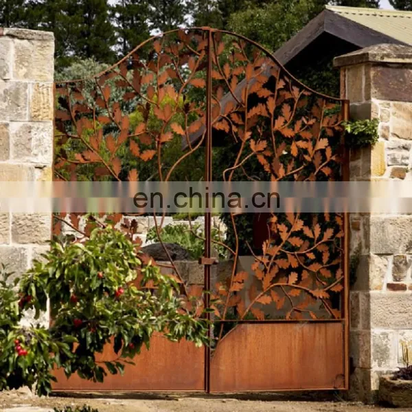 Morden Laser Cut Corten Steel Iron Gates and Screens photo-5