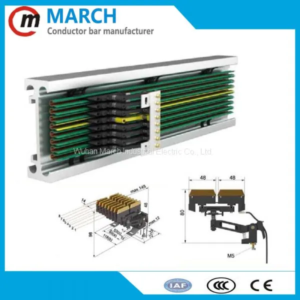 U12 Copper Type Conductor Busbar Current Collector for Crane photo-3