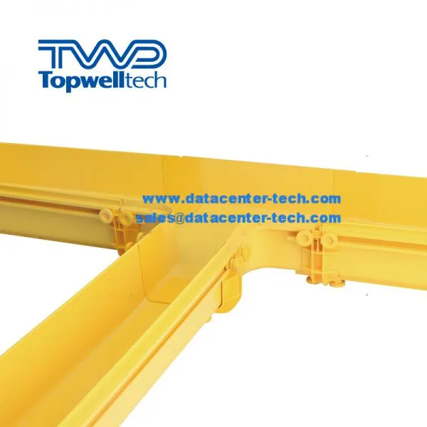 Yellow Plastic PVC /ABS Fiber Cable Tray Routing System photo-5