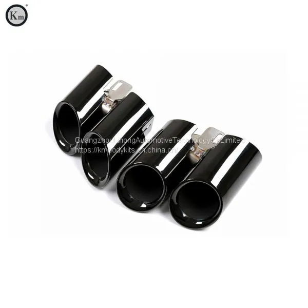 Km for Panamera GTS Style 970 2014-2016 Year Exhaust Tip Exhaust Pipes Muffler Tips Tail Pipe Mirror Polish photo-3
