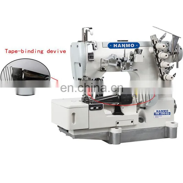 HM 500-02 HIGH-SPEED INTERLOCK SEWING MACHINE WITH TAPE BINDING(EDGE ROLLIING) photo-2