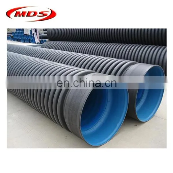 Underground Water Supply Large Diameter Plastic Corrugated Drainage Pipe 2500mm photo-2