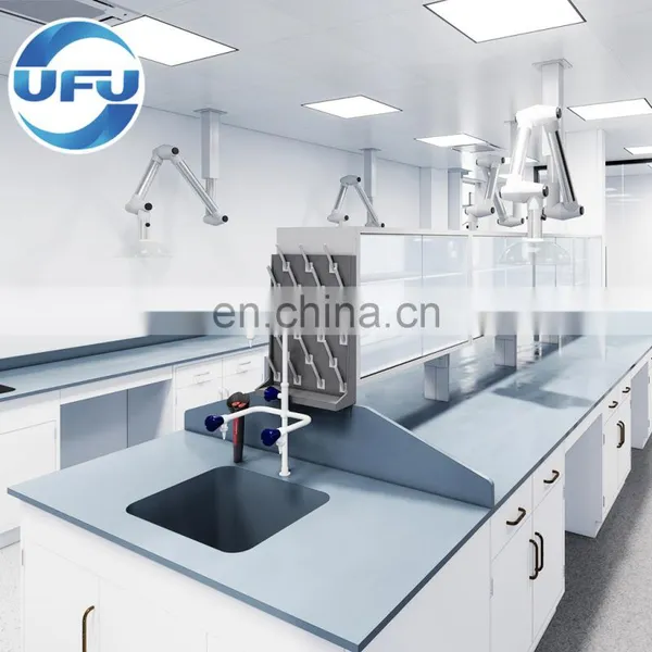 School Lab Equipment Metal Steel Chemistry Island Workbench photo-2