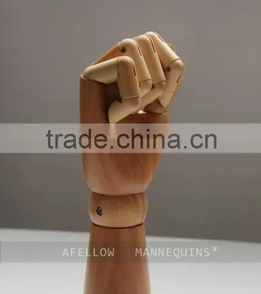 Male Female Wooden Display Hand for Jewelry Display
