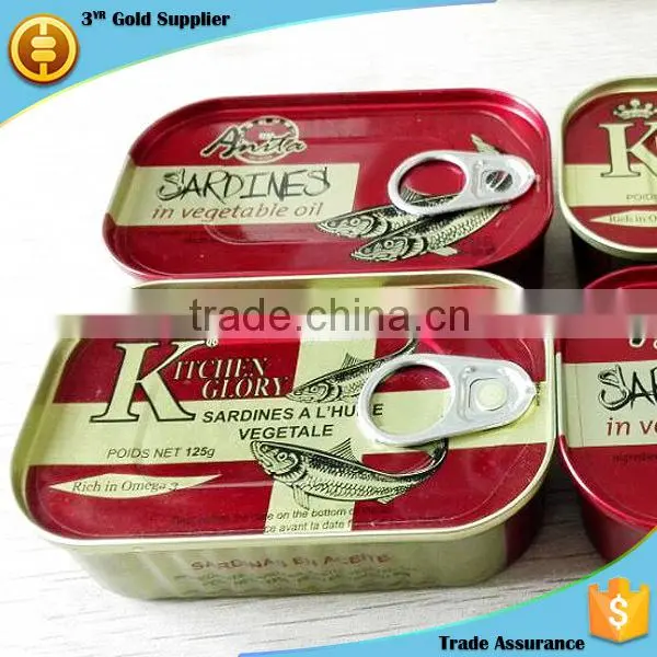 125g Easy Open Fresh Halal Canned Sardine Factory With Best Quality photo-4