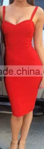 Summer Dress 2014 New Fashion Red Black White Beige Blue Sweetheart Strap Long Midi Ladies Evening Christmas New Year Party Band photo-2
