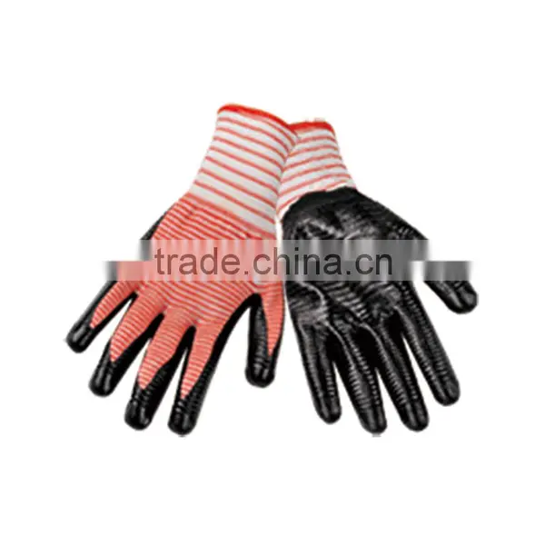 Popular Nitrile Gloves Blue Color Dipped Nitrile Gloves LG055 photo-4