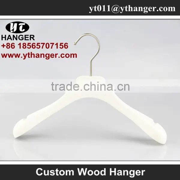IMY-176 White Wood Deluxe Kids Hanger for Show Wood Kids Hanger photo-2