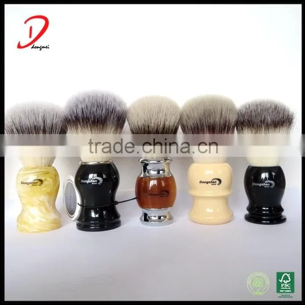 Synthetic Hair Customized Handle Shaving Brushes,private Label Resin and Metal Shaving Brushes
