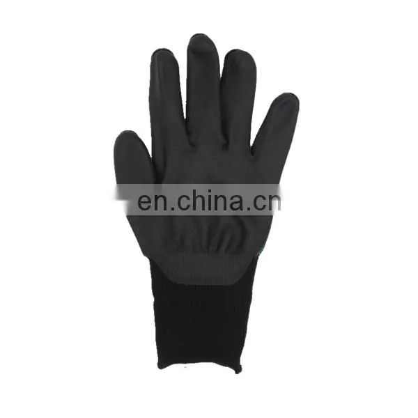 Anti Cut Resistant 13G Impact Polyester Liner Working Nitrile Coated Safety Working Gloves photo-3