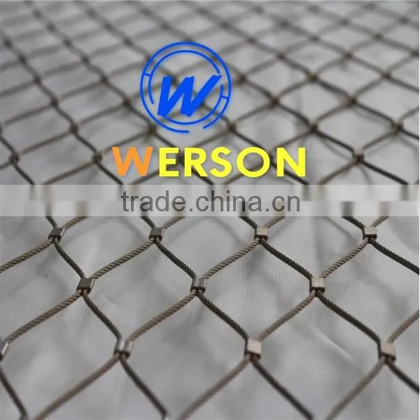 Diamond Rope Mesh and Ferrule Mesh,anti Bird Mesh,stainless Steel Wire Rope Mesh for Staircase | Generalmesh photo-6