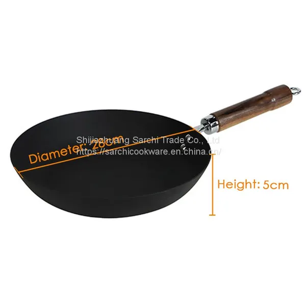 11 Inch Scratch Resistant Cookware Healthy Titanium-Infused Carbon Steel Pan photo-3
