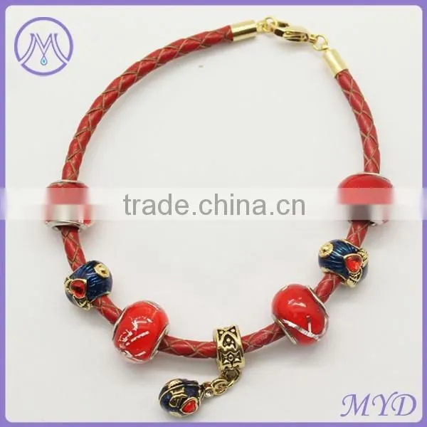 European Style 925 Sterling Silver Plated Women Beaded Bracelets photo-5