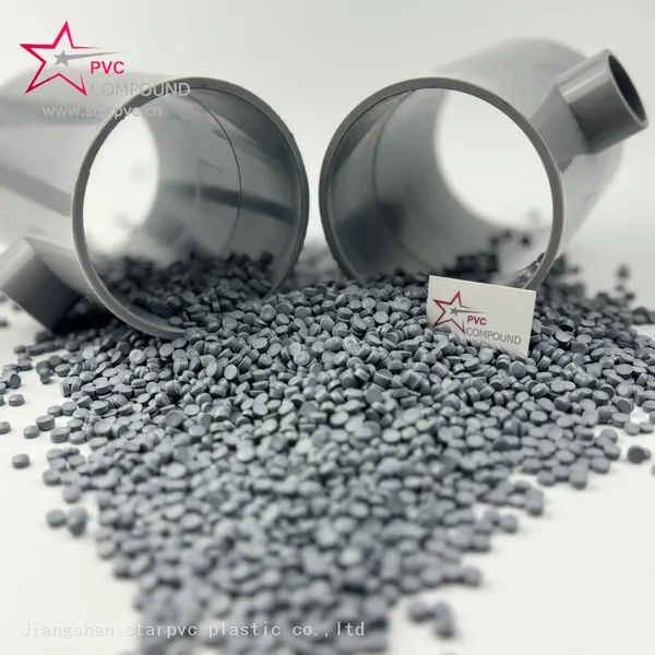 Grey Color UPVC Compounds Pellets for PVC Pipe Fitting
