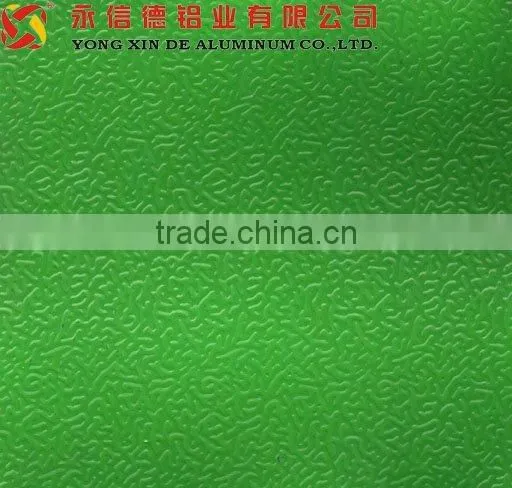 Grass Green Orange Embossed Aluminum Sheet