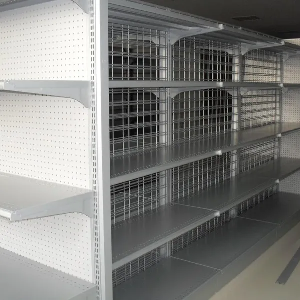 Metal Wire Mesh Back Panel Supermarket Gondola Shelf Net Type Shop Rack