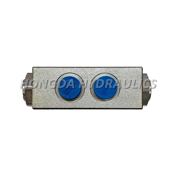 HongDa Brand Manufacturer Supply Hydraulic Cylinder Lock Crane Balance Valve Hydraulic Lock Solenoid Valve Lock Nut photo-3