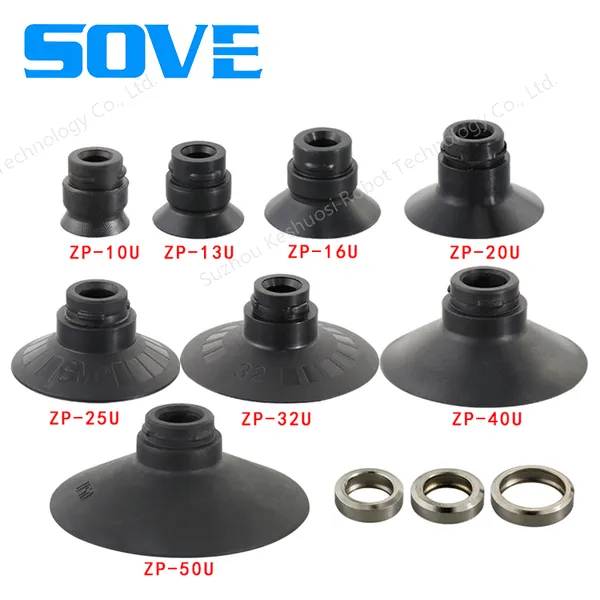 ZP-10~50US/N Series Silicone/Rubber Vacuum Cup SMC Brand Perfect Alternative Product Single-layer Flat Lip for Universal Workpiece Industrial Suction photo-3