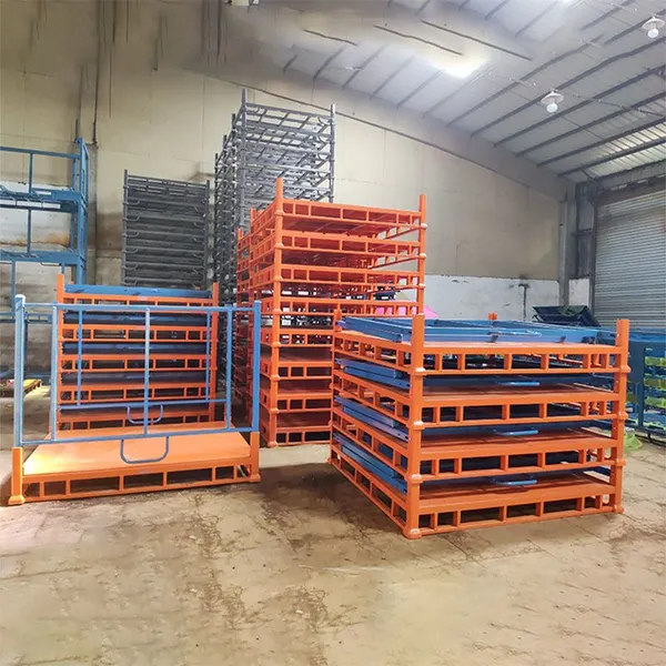 Industrial Stacking Collapsible Metal Steel Textile Foldable Fabric Pallet
