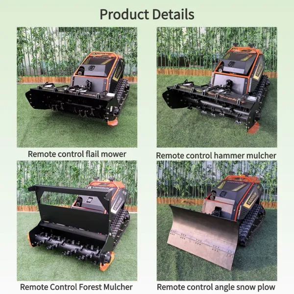 Self-Propelled Cordless Remote Control Lawn Mower MTSK1000 Flail Mower With 4-Stroke Engine Spare Parts Kit Reliable Service photo-3
