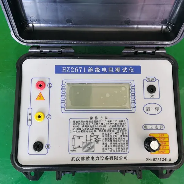 HZ2671 Digital Insulation Resistance Tester 500V–2500V Megohmmeter