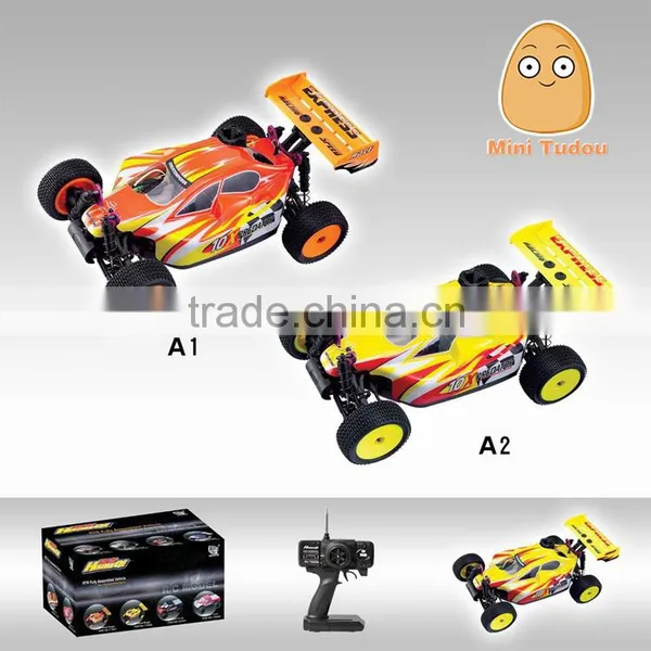 Mini Tudou MT-HQ716 27mHz 1:10 Scale Four-Wheel Drive High Speed 50 Km/h Remote Control Off-Road Power Nitro Rc Car photo-2