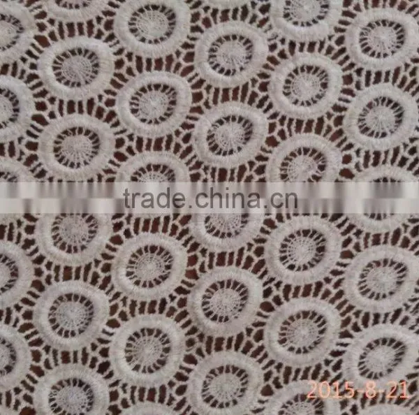 2016 Spot Supplies Embroidery Cotton Lace Fabric Full Whole Lace and Free Sample photo-2
