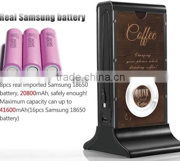 2016 Newest Biggest Capacity 50000 Mah Power Bank for Lounge Bar, Tea Bar, Coffee Shop,Laptop photo-4