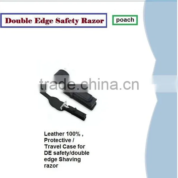 Double Edge Safety Razor Leather Pouch photo-4