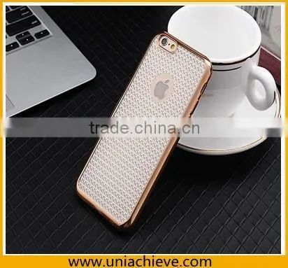 Ultrathin Electroplating Frame TPU Soft Clear Case Skin For Apple IPhone 6S / IPhone 6S Plus Silver photo-3