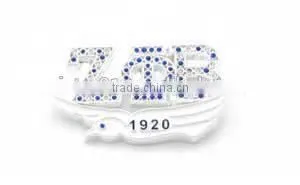 Wholesale Vnistar Zeta Phi Beta 1920 Brooch Girls' Fancy Greek Pin Jewelry in Normal Size High Quality