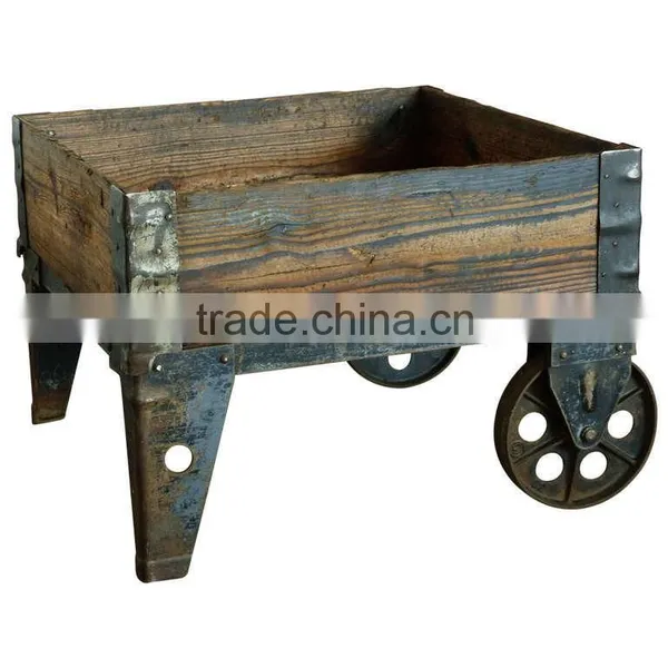 Vintage Industrial Furniture, Antique Metal Bar Cart, Vintage Bar Cart