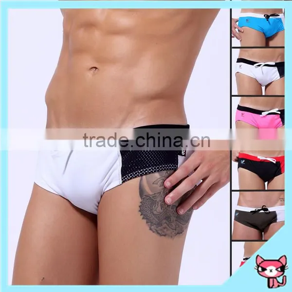 2015 Spandex Swimwear Fabric Swimwear Shorts Mens Sexy Swimwear