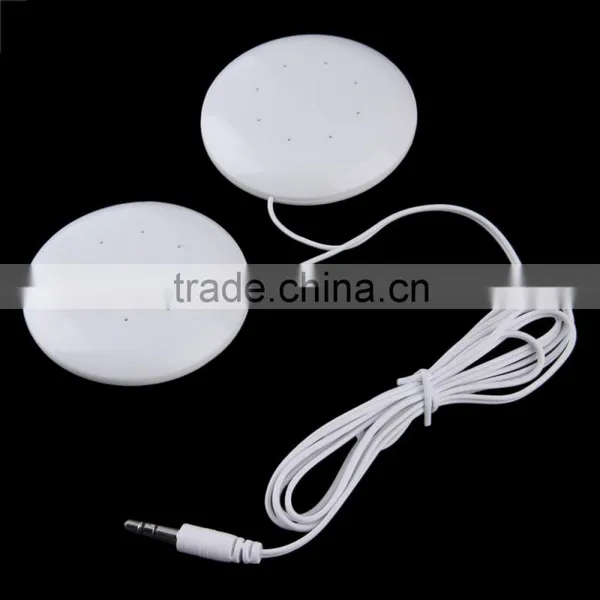 Universal 3.5mm Dual Speakers Music Pillow Speakers Loudspeaker For MP3 MP4 For Mobile Phones PC Computer Laptop Notebook White photo-4