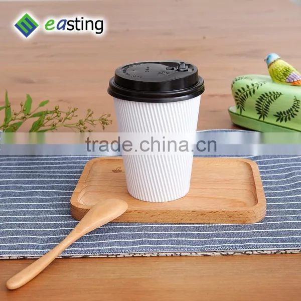 Design Your Own Hot White Ripple Coffee Paper Cup