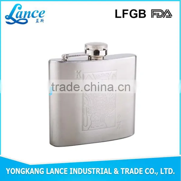 2016 New Design Stainless Steel Laser Hip Flask Bling Flasks photo-5