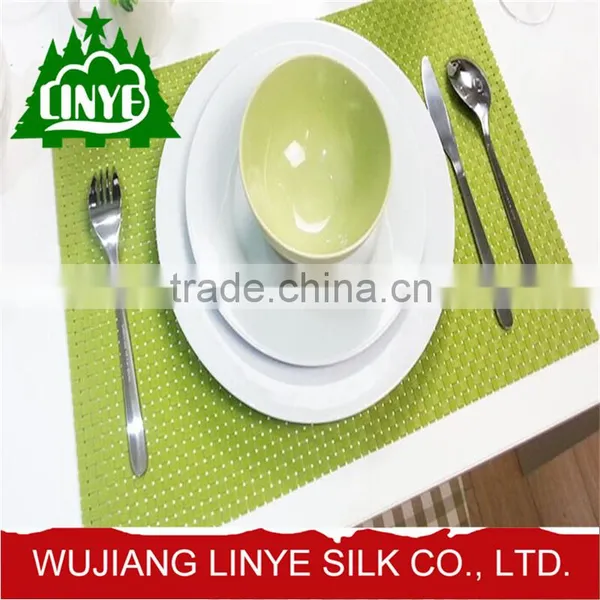 China Wholesale Teslin Material Jacquard Placemat / Food Pad
