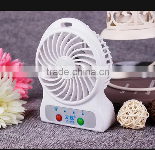 2016 New Rechargeable Portable Cooling Mini USB Fan With USB photo-3