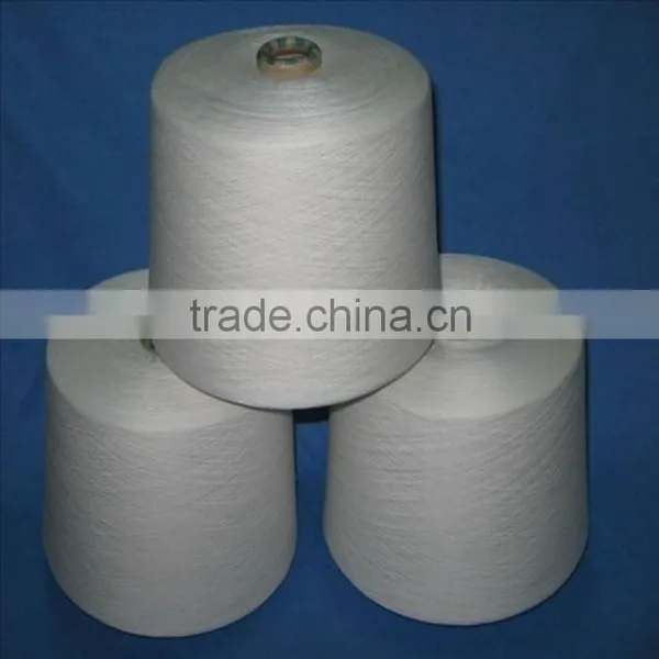High Quality White Open End Recycled Cotton Polyester Knitting and Weaving Yarn photo-3