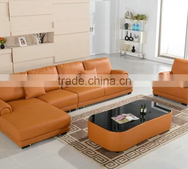 Modern Cow Leather Home Used Black High Quality Promotion Living Room Furniture AL706-1 Quality Choice