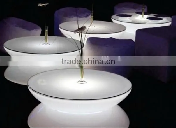 RIGEBA Hot Selling!LED Furniture Led LED Bar Table Shining Double Table Square/round Table Lamp photo-2